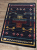 4' x 5' Shoot Me Straight Gray Southwest Rectangle Rug