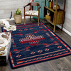 8' x 11' Shoot Me Straight Power Red Southwest Rectangle Rug