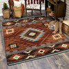4' x 5' Whisky River Rust Southwest Rectangle Rug