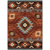 8' x 11' Whisky River Rust Southwest Rectangle Rug