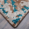 4' x 5' Distressed Fresco Turquoise Western Rectangle Rug