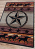 8' x 11' Night Stampede Western Rectangle Rug