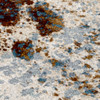 8' x 11' Splatter Cowhide Denim Western Rectangle Rug