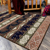 4' x 5' Bitter Root Bears and Fish Wildlife Rectangle Nylon Area Rug