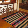 4' x 5' Chief Stripe Rectangle Nylon Area Rug