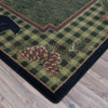2' x 8' Lakeside Bear Green Wildlife Rectangle Runner Nylon Area Rug