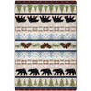 8' x 11' Trailside Bear Wildlife Rectangle Nylon Area Rug