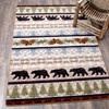 8' x 11' Trailside Bear Wildlife Rectangle Nylon Area Rug