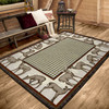 5' x 8' Whitetail Deer Wildlife Rectangle Nylon Area Rug