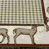 3' x 4' Whitetail Deer Wildlife Rectangle Scatter Nylon Area Rug