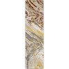 2' x 8' Petrified Amber Wash Rectangle Runner Nylon Area Rug