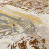 8' Petrified Amber Wash Round Nylon Area Rug