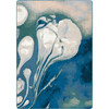 5' x 8' Abstract Jellyfish Ocean Blue Rectangle Nylon Area Rug