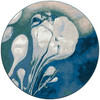 8' Abstract Jellyfish Ocean Blue Round Nylon Area Rug