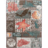 4' x 5' Beach Blocks Rectangle Nylon Area Rug