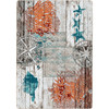 5' x 8' Boardwalk Coastal Rectangle Nylon Area Rug