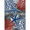 3' x 4' Current Treasures Underwater Coastal Rectangle Scatter Nylon Area Rug