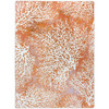 8' x 11' Daydreams Coral Coastal Rectangle Nylon Area Rug