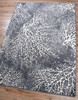 4' x 5' Daydreams Coral Grey Coastal Rectangle Nylon Area Rug