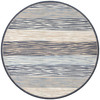 8' Earth Rhythms Coastal Round Nylon Area Rug