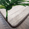 4' x 5' Falling Leaves Sage Rectangle Nylon Area Rug