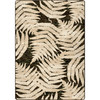 4' x 5' Fern Light Taupe Rectangle Nylon Area Rug