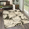 3' x 4' Fern Light Taupe Rectangle Scatter Nylon Area Rug