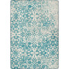 8' x 11' Distressed Fine Linen Natural Rectangle Nylon Area Rug