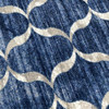 3' x 4' Lattice Blue Rectangle Scatter Nylon Area Rug