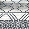 8' x 11' Patterned Stripe Fresh Blue Rectangle Nylon Area Rug