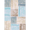 8' x 11' Salty Seas Aqua Rectangle Nylon Area Rug