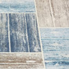 3' x 4' Salty Seas Aqua Rectangle Scatter Nylon Area Rug