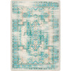4' x 5' Distressed Torn Seaside Water's Edge Rectangle Nylon Area Rug