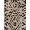 3' x 4' Curio Zebra Natural Rectangle Scatter Nylon Area Rug