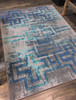 8' x 11' Distressed Bounty Glacier Southwest Rectangle Nylon Area Rug