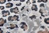 8' Leopard Lounge Round Nylon Area Rug