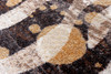 2' x 8' Modern Zebra Gold Splash Rectangle Runner Nylon Area Rug