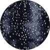 8' Night Hide Midnight Round Nylon Area Rug