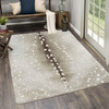 8' x 11' Spotted Hide Gray Rectangle Nylon Area Rug