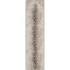 2' x 8' Spotted Hide Gray Rectangle Runner Nylon Area Rug