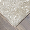 3' x 4' Spotted Hide Gray Rectangle Scatter Nylon Area Rug