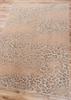 4' x 5' Snow Leopard Distressed Blush Rectangle Nylon Area Rug