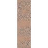 2' x 8' Snow Leopard Distressed Blush Rectangle Runner Nylon Area Rug