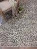 3' x 4' Snow Leopard Natural Rectangle Scatter Nylon Area Rug