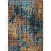 3' x 4' Mystic Turquoise Splash Rectangle Scatter Nylon Area Rug