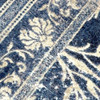 8' Distressed Delft Flowers Countryside Round Nylon Area Rug