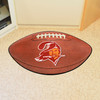 20.5" x 32.5" Tampa Bay Buccaneers Retro Logo Football Shape Mat