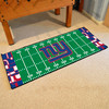 30" x 72" New York Giants NFL x FIT Pattern Football Field Rectangle Runner Mat