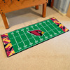 30" x 72" Arizona Cardinals NFL x FIT Pattern Football Field Rectangle Runner Mat