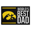 19" x 30" Iowa Hawkeyes World's Best Dad Rectangle Starter Mat